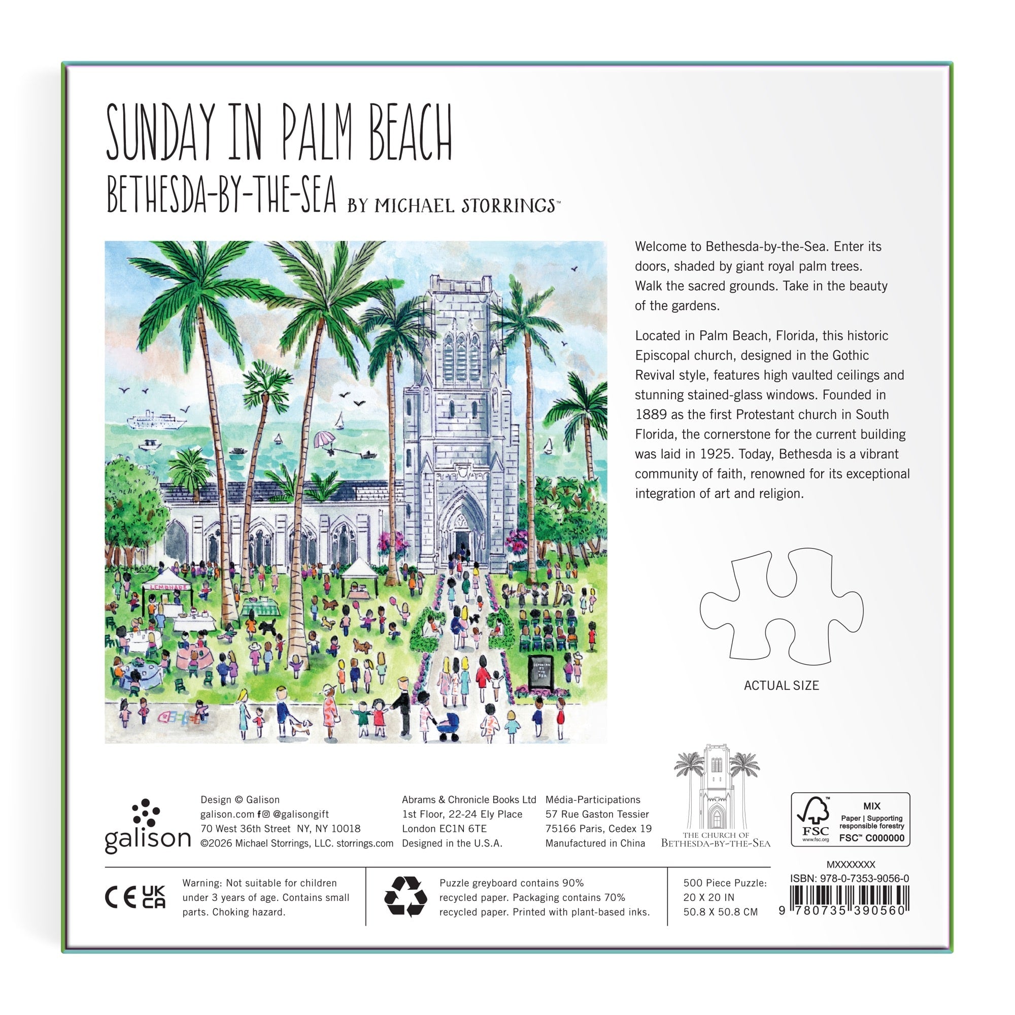 galison-jigsaw-michael-storrings-palm-beach-puzzle-500-teile image 7