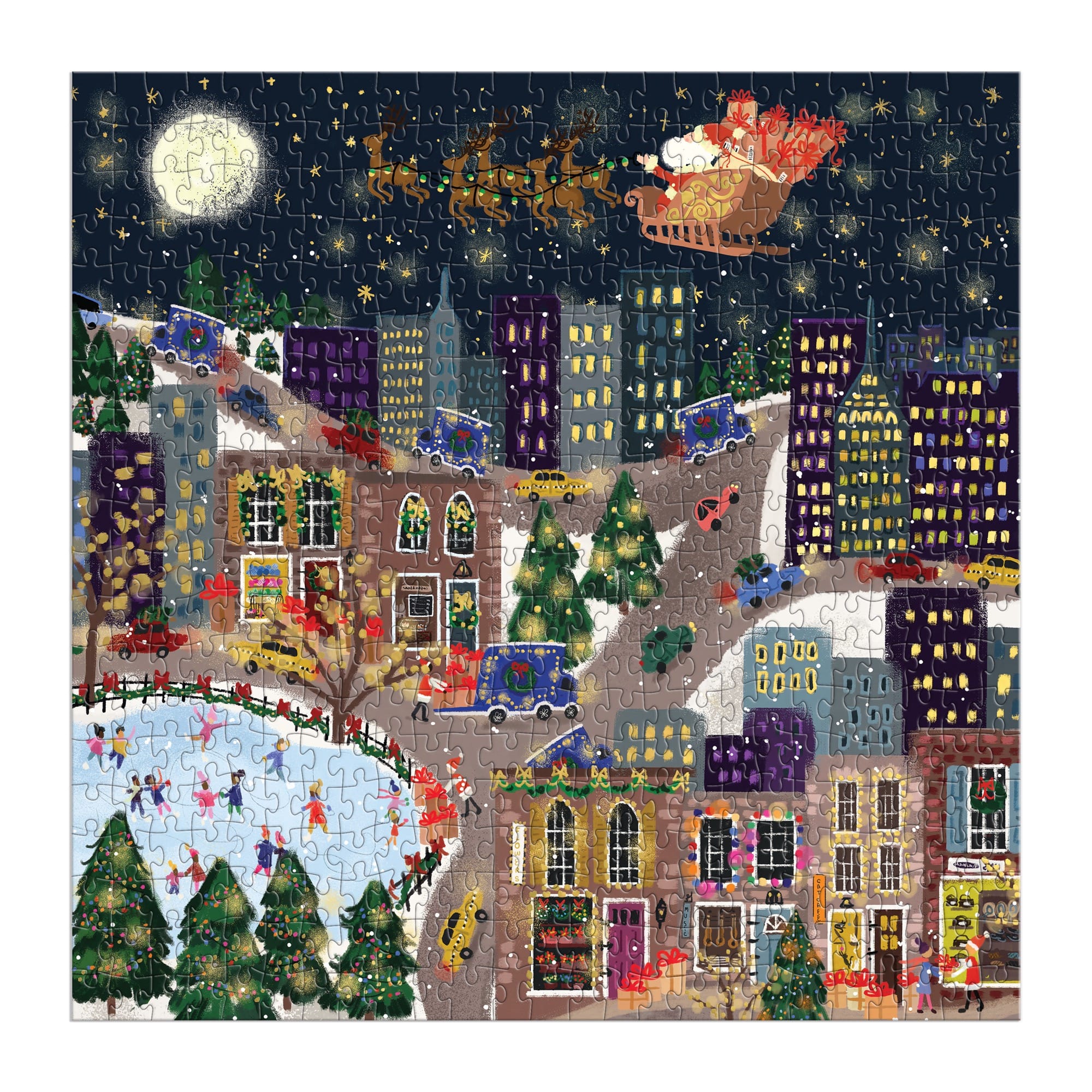 galison-presentville-500-teile-puzzle-folie-weihnachtsstadt image 3