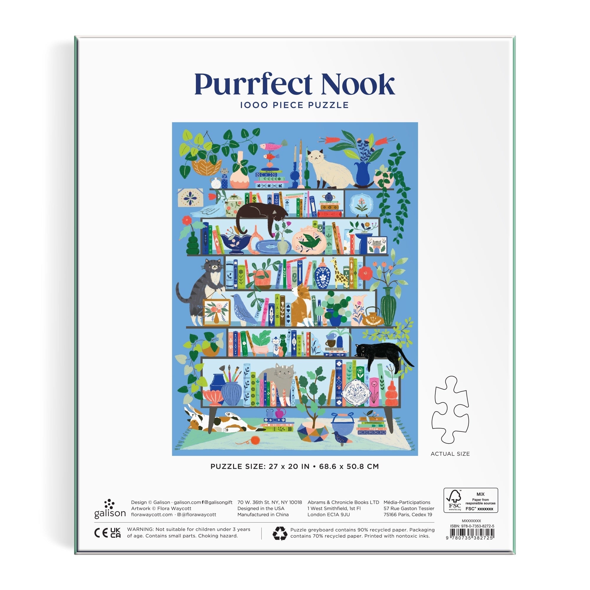 galison-purrfect-nook-1000-teile-puzzle-katzen image 5