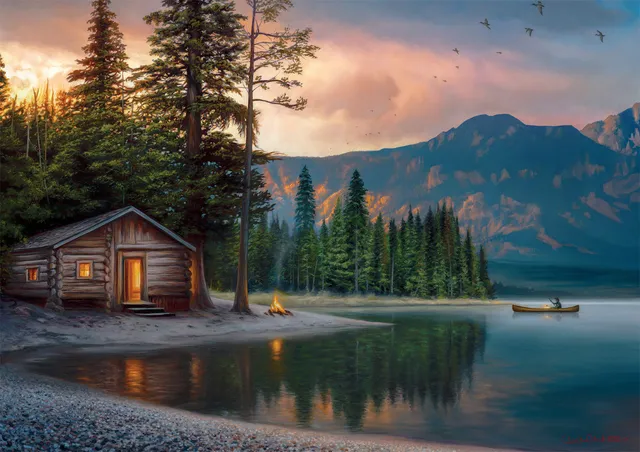 buffalo-games-lakeside-heaven-500-teile-puzzle-see image 1