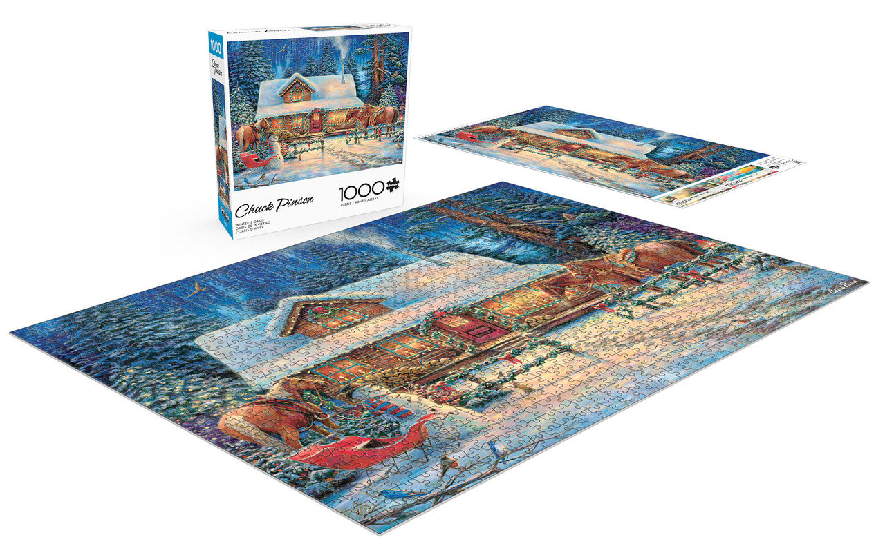 buffalo-games-winter-s-oasis-1000-teile-puzzle-winter image 4