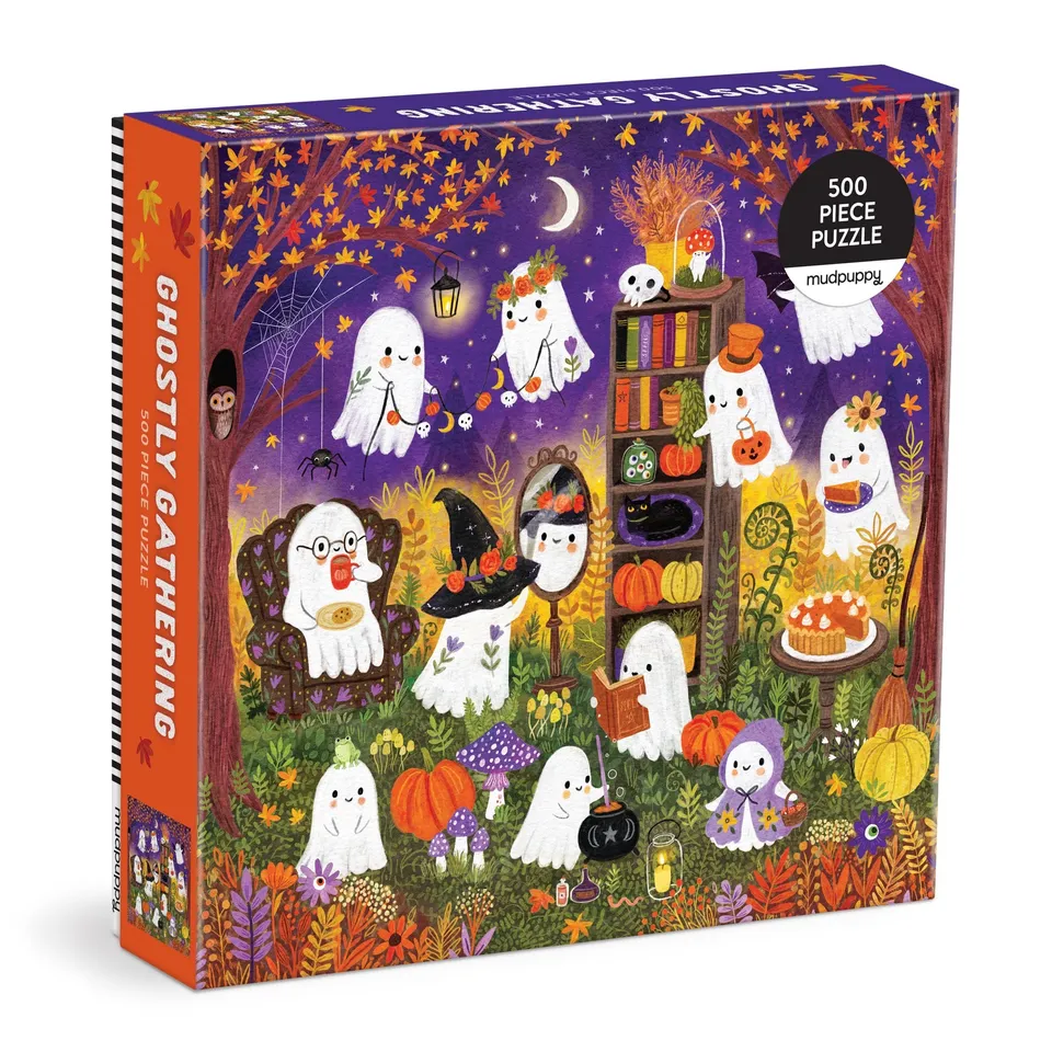 galison-ghostly-gathering-500-teile-puzzle-halloween-geister image 1