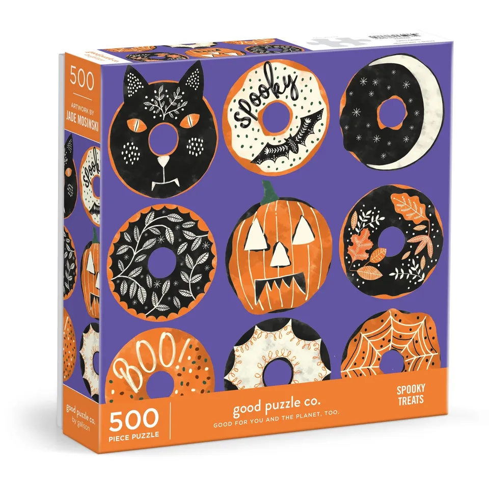 galison-good-puzzle-co-spooky-treats-500-teile-puzzle-halloween image 1