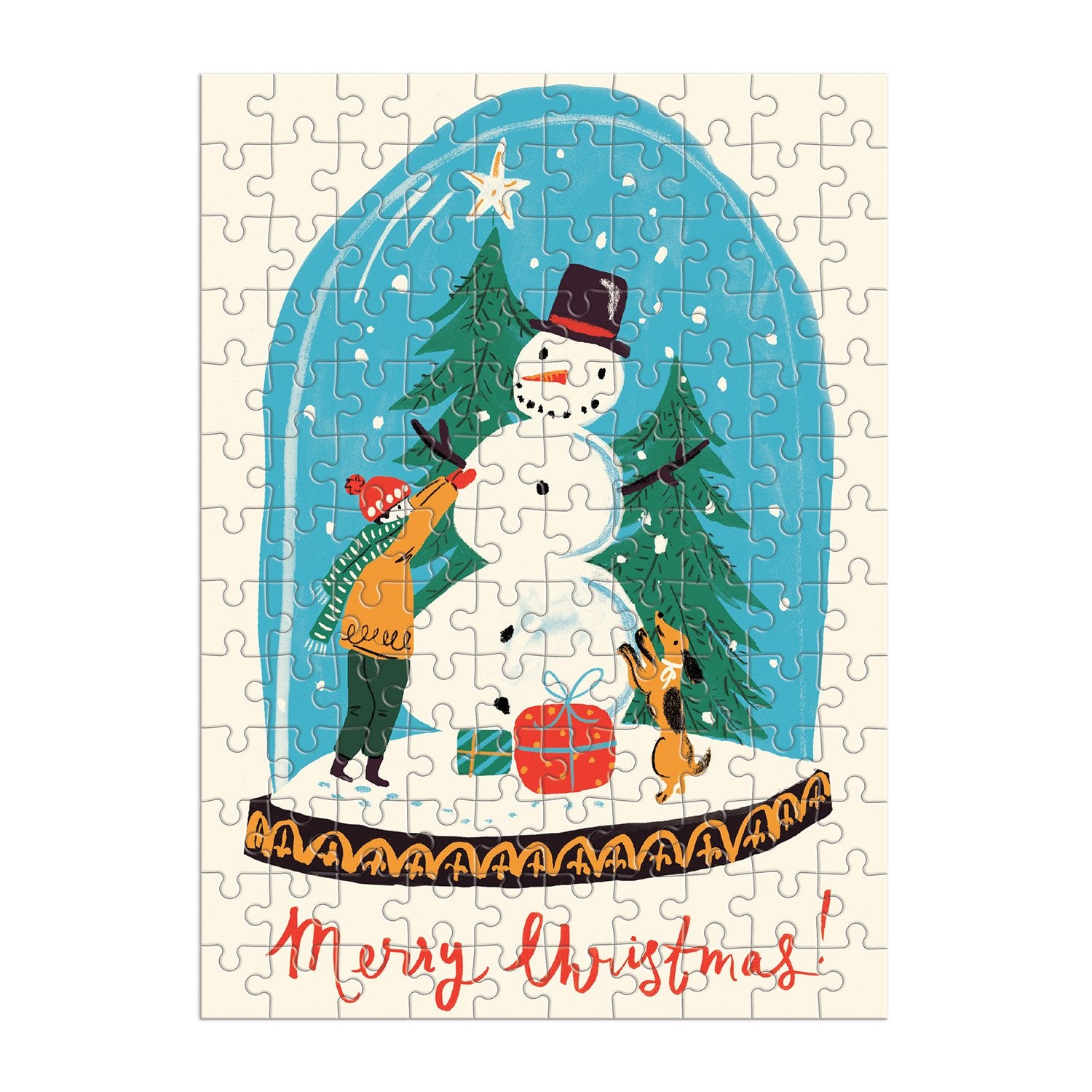 galison-snow-globe-130-teile-puzzleanhaenger-weihnachten image 2