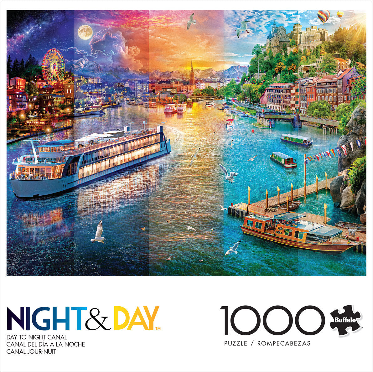 buffalo-games-night-day-canal-1000-teile-puzzle-stadt image 2