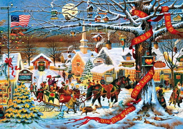 buffalo-games-wysocki-small-town-christmas-300-teile-puzzle image 1