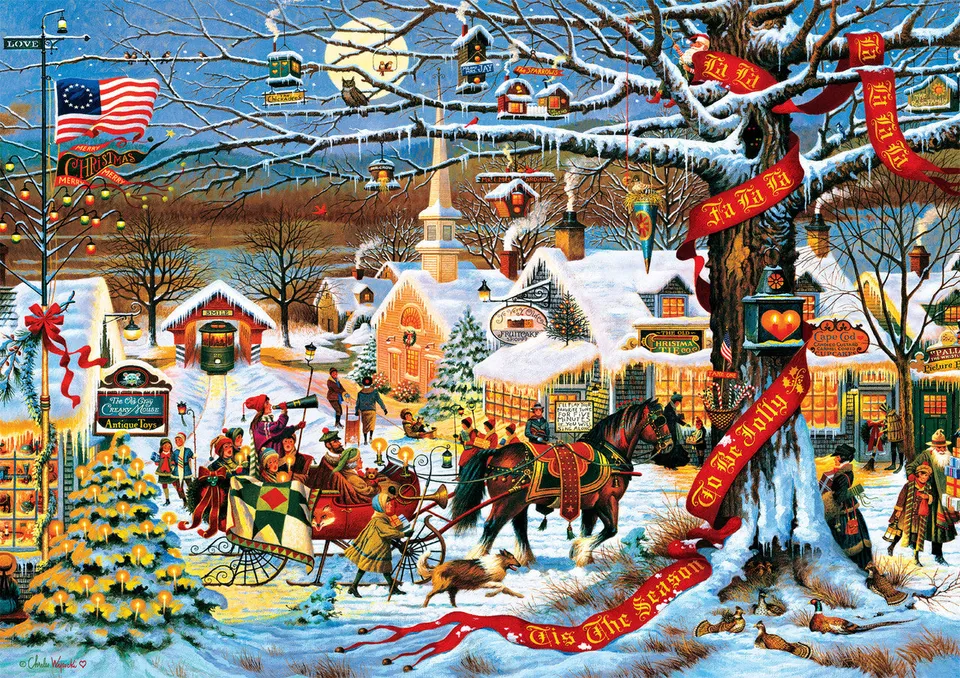 buffalo-games-wysocki-small-town-christmas-300-teile-puzzle image 1