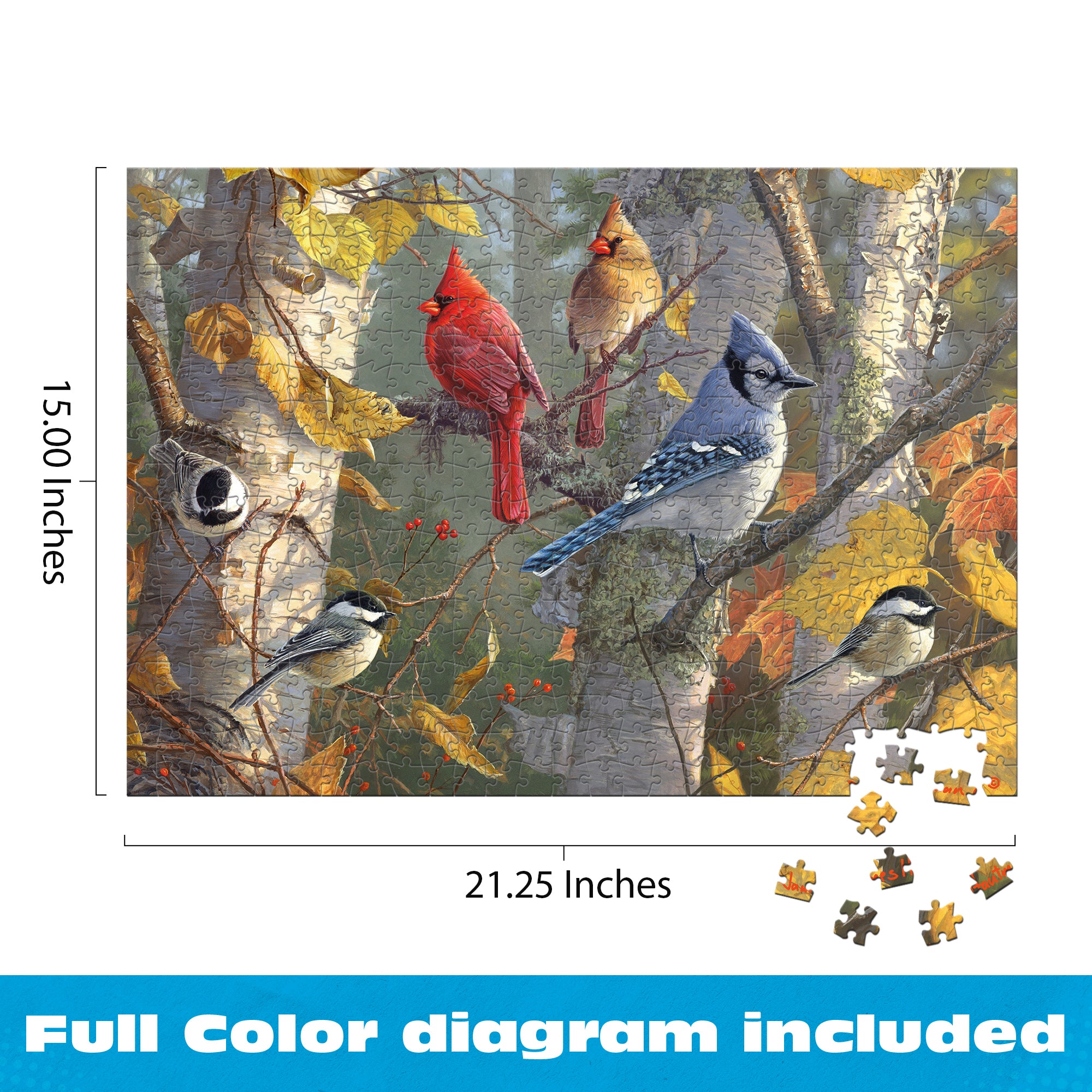 buffalo-games-fall-birds-puzzle-500-teile-v-gel image 7