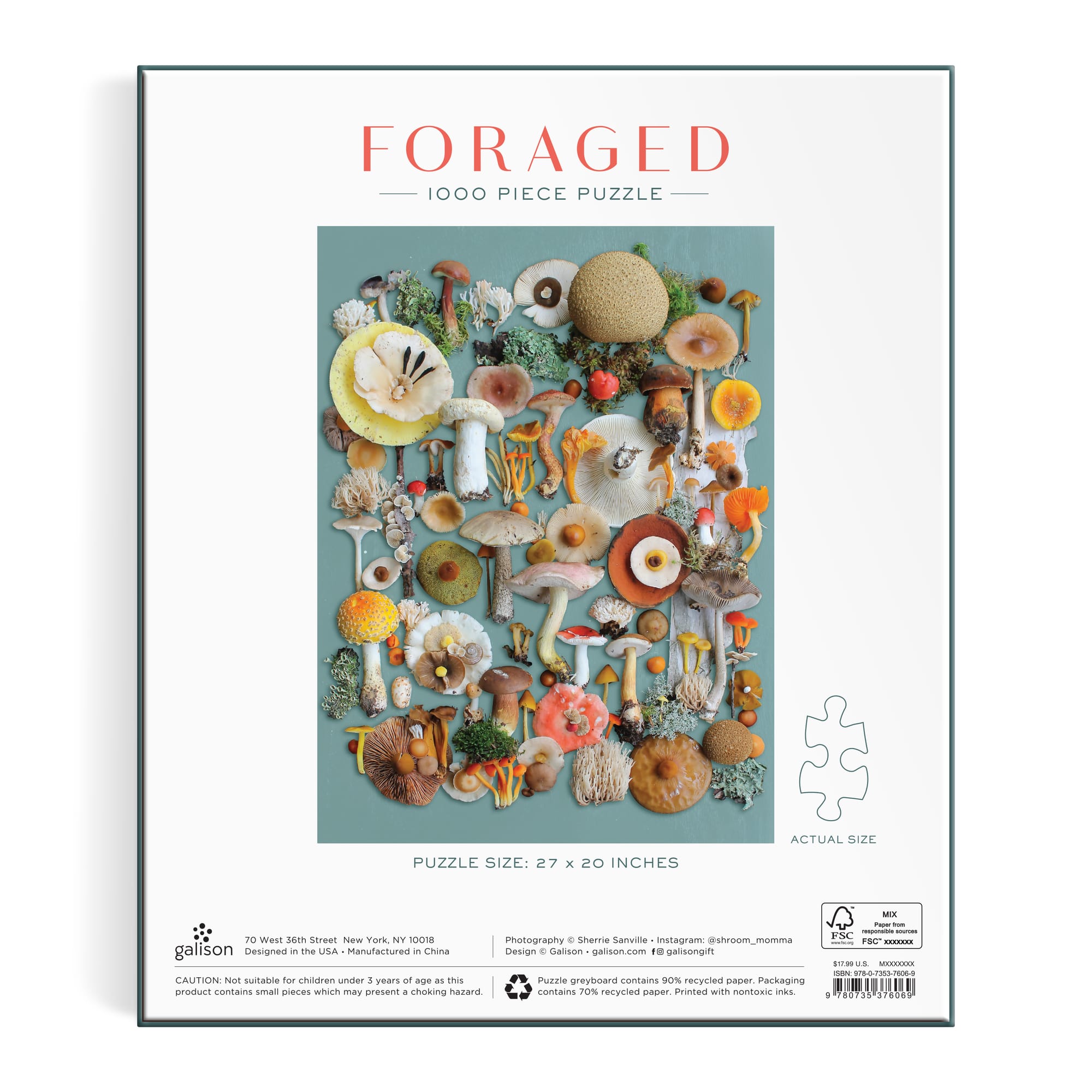 galison-foraged-puzzle-1000-teile-pilze image 5