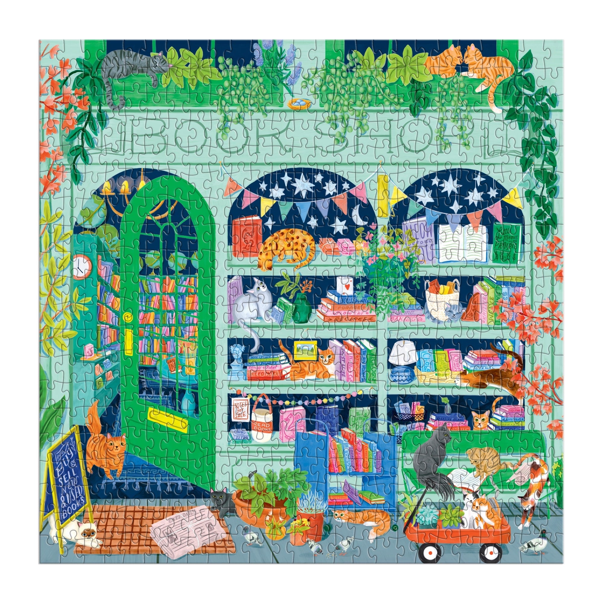 galison-bookshop-cats-puzzle-500-teile-katzen image 3