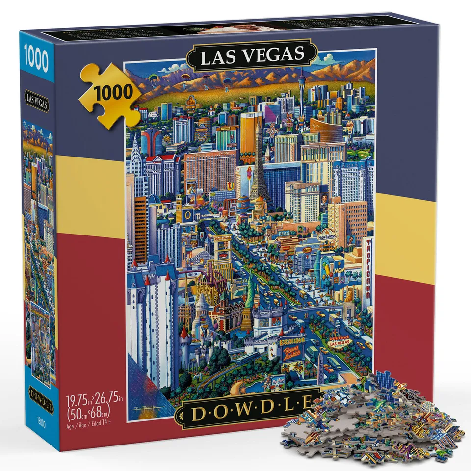 buffalo-games-jigsaw-puzzles-dowdle-las-vegas-1000-teile-puzzle-stadt image 1