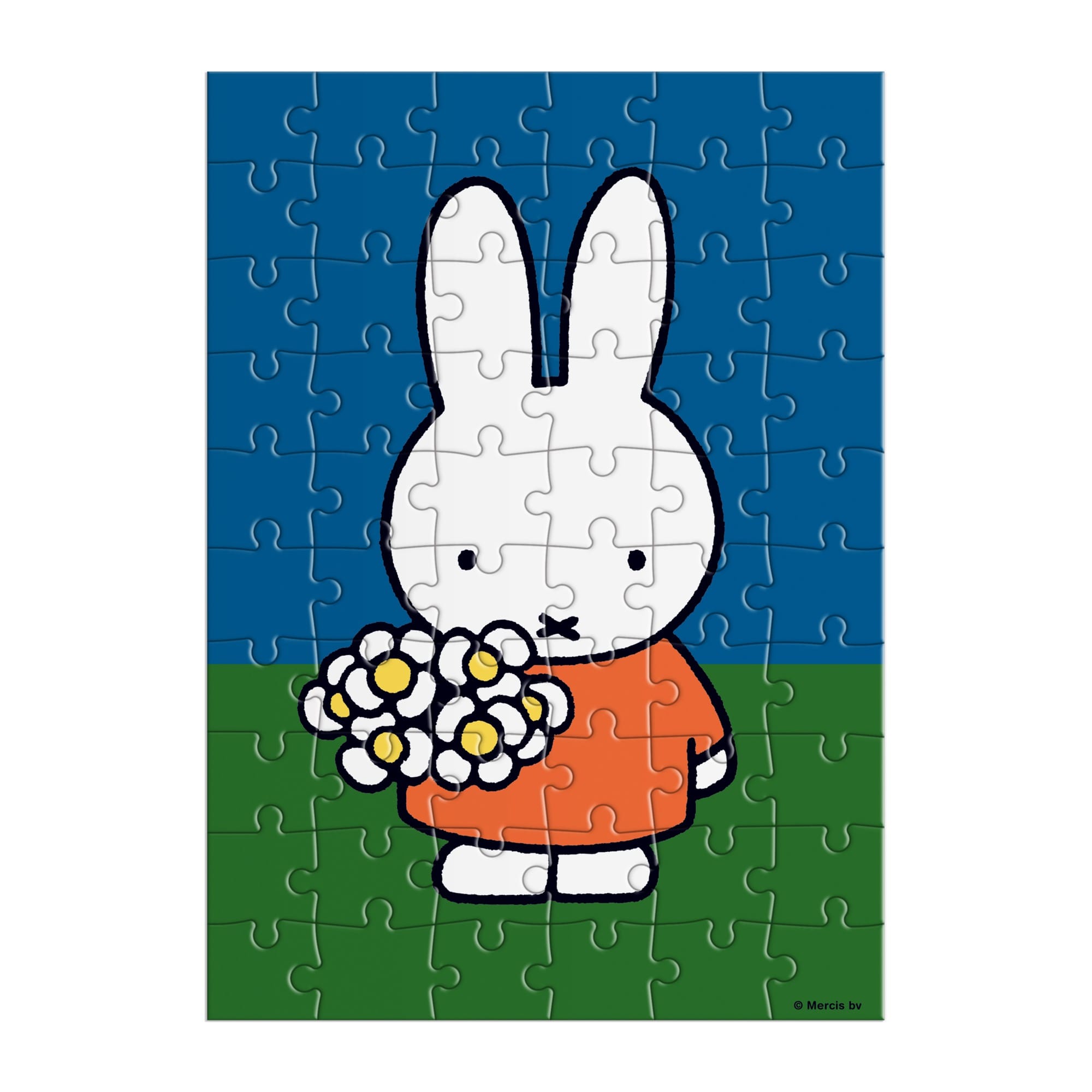 galison-miffy-with-flowers-puzzle-60-teile-gru-karte image 2