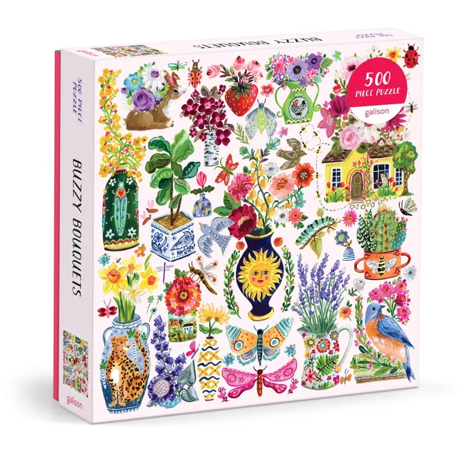 galison-buzzy-bouquets-puzzle-500-teile-blumen image 1