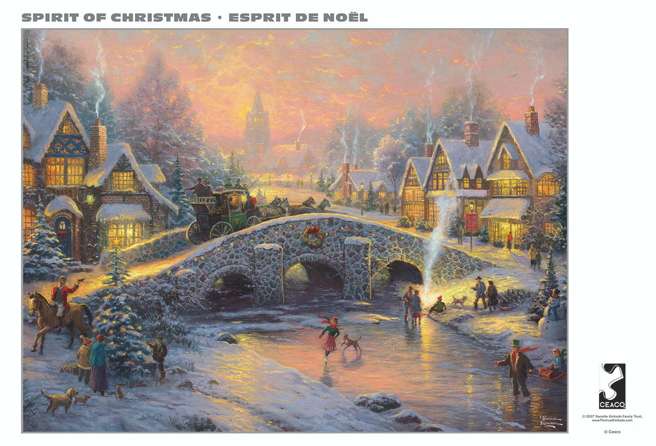 ceaco-kinkade-spirit-of-christmas-puzzle-1000-teile image 2
