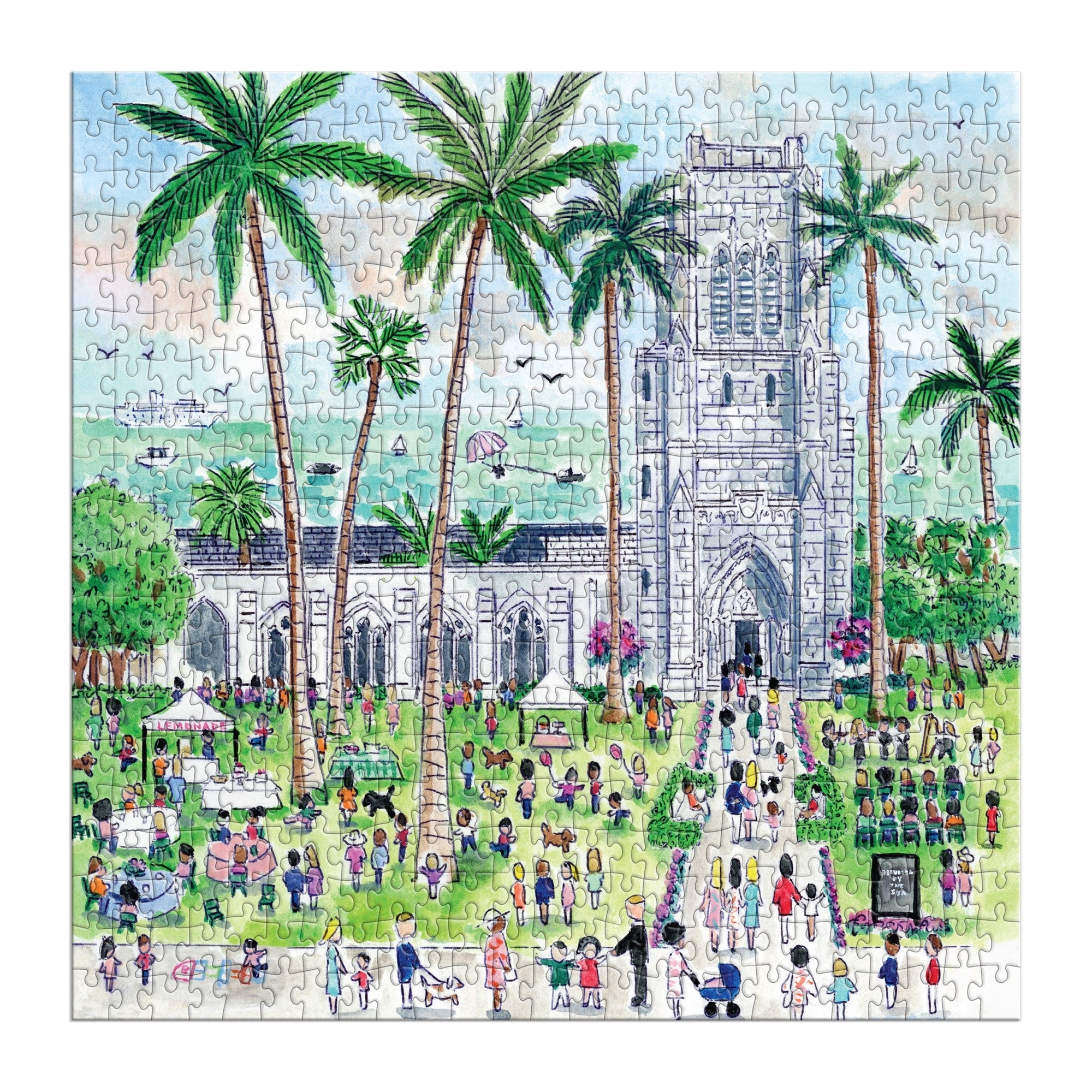 galison-jigsaw-michael-storrings-palm-beach-puzzle-500-teile image 3