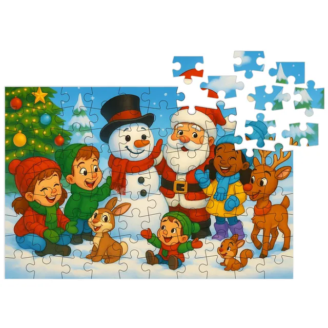 multigra-ba-wanek-i-przyjaciele-puzzle-90-teile-weihnachten-fsc image 1