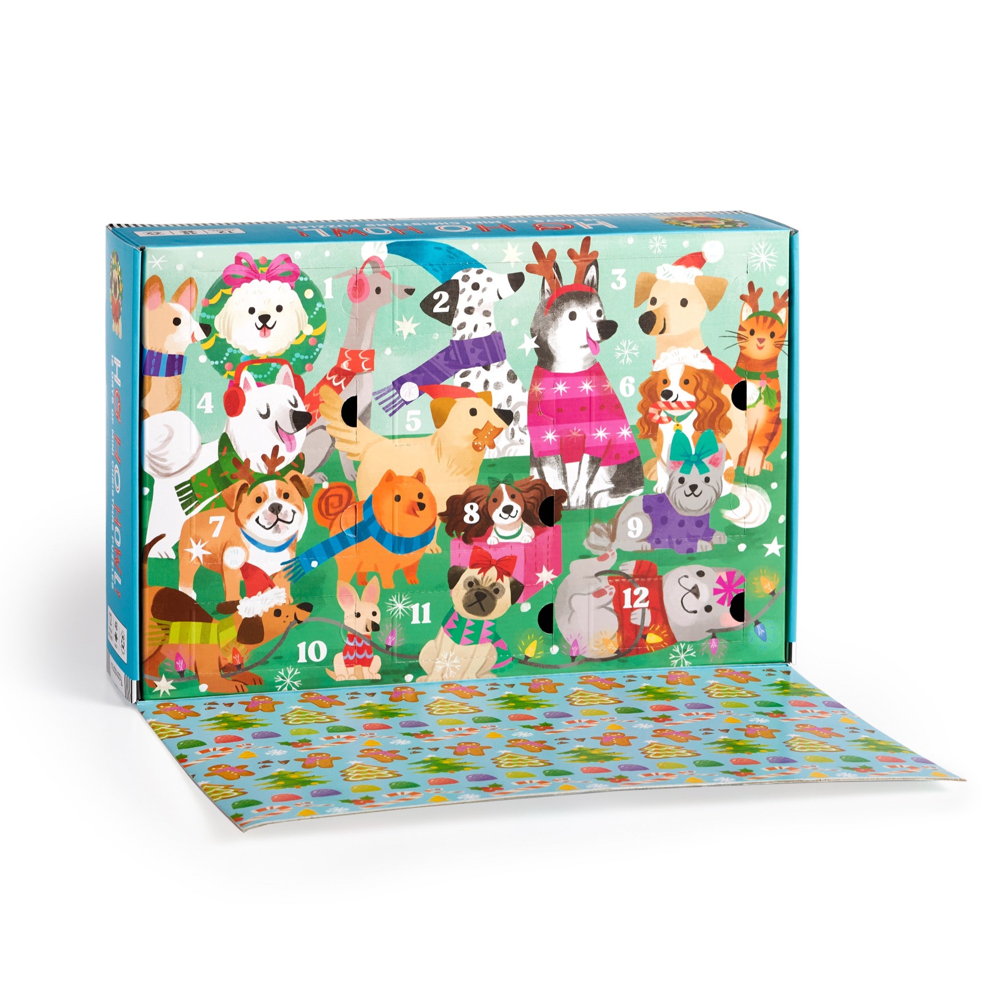 galison-ho-ho-howl-countdown-puzzle-set-hunde-12x48 image 4