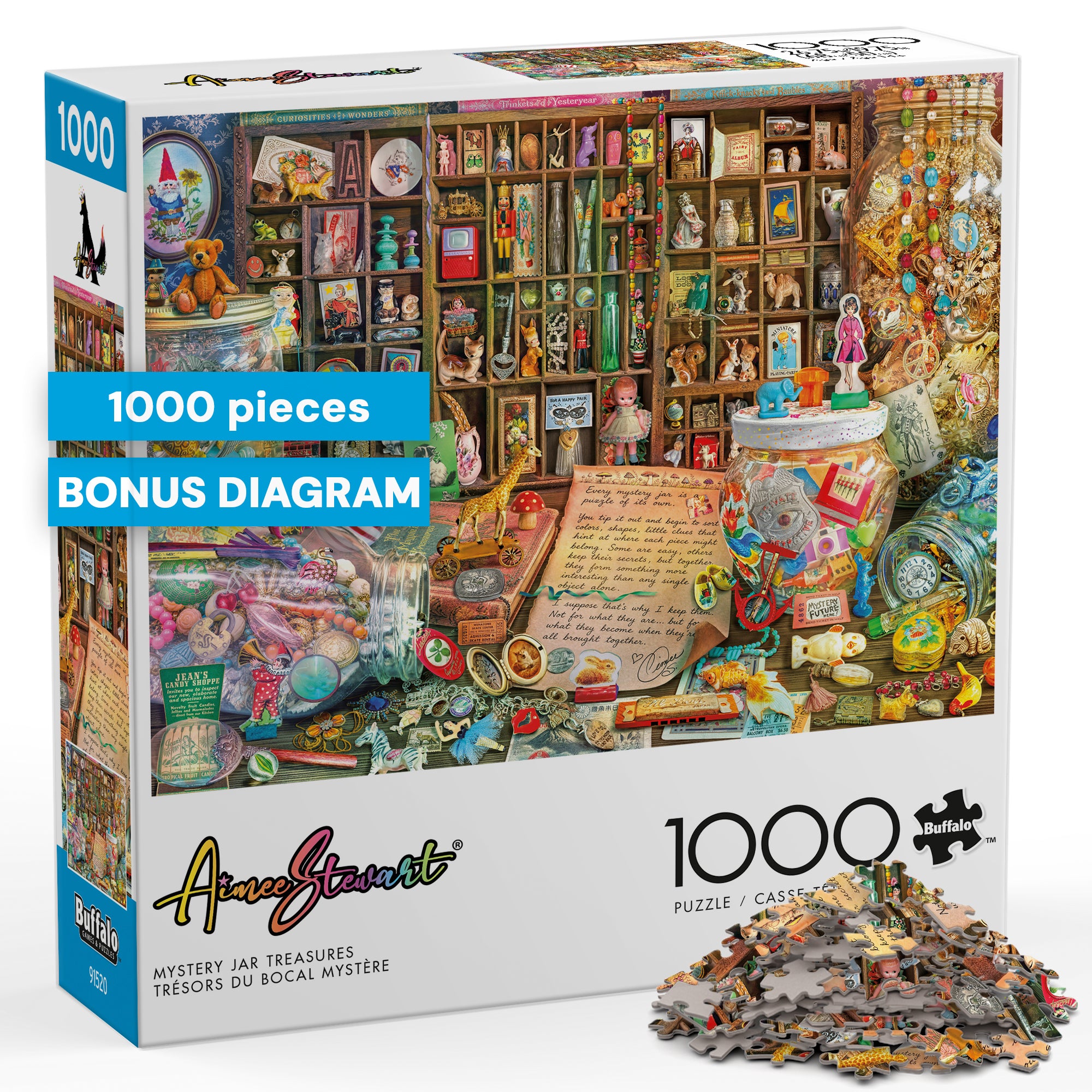 buffalo-games-aimee-stewart-mystery-jar-treasures-1000-teile-puzzle image 1