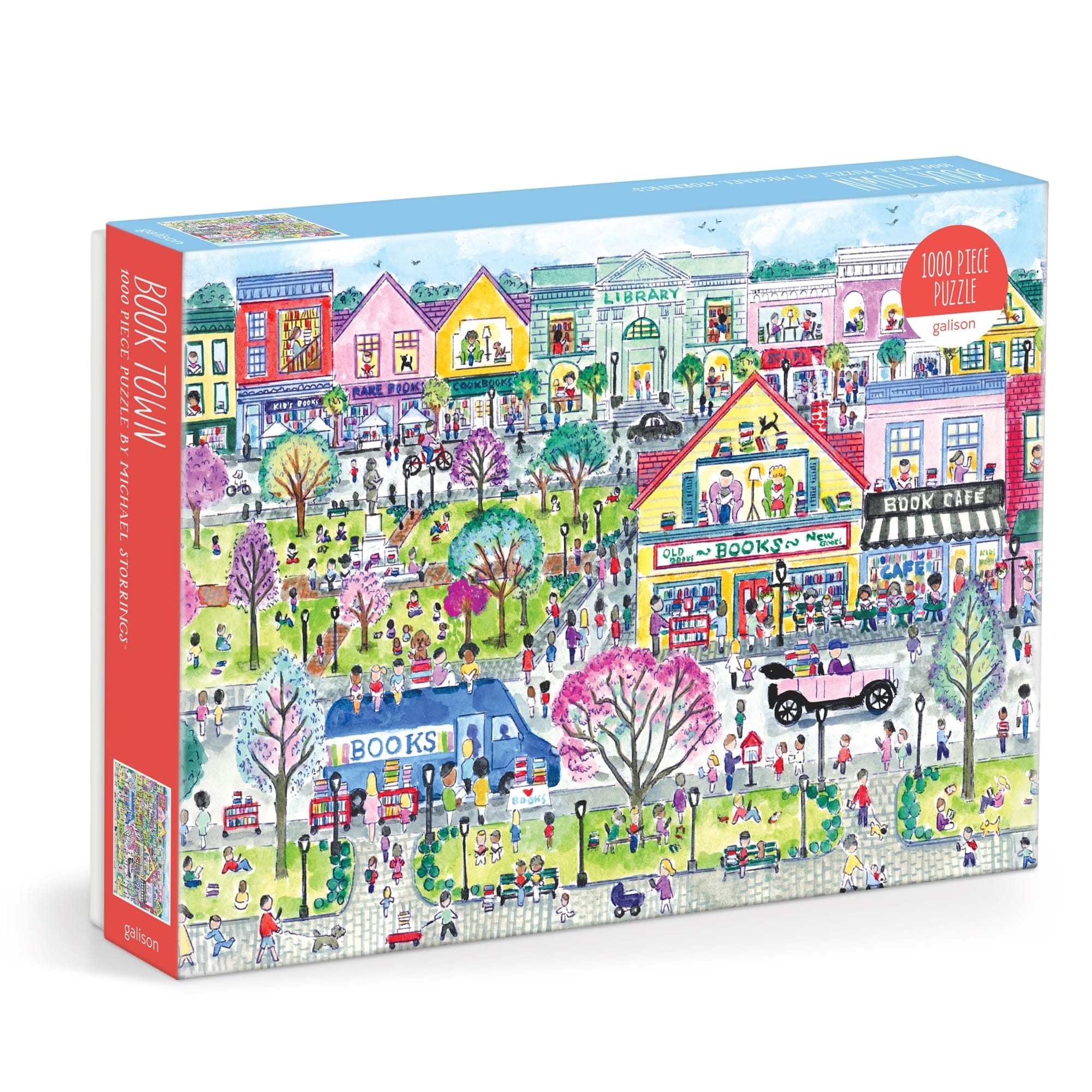 galison-book-town-storrings-puzzle-1000-teile image 1