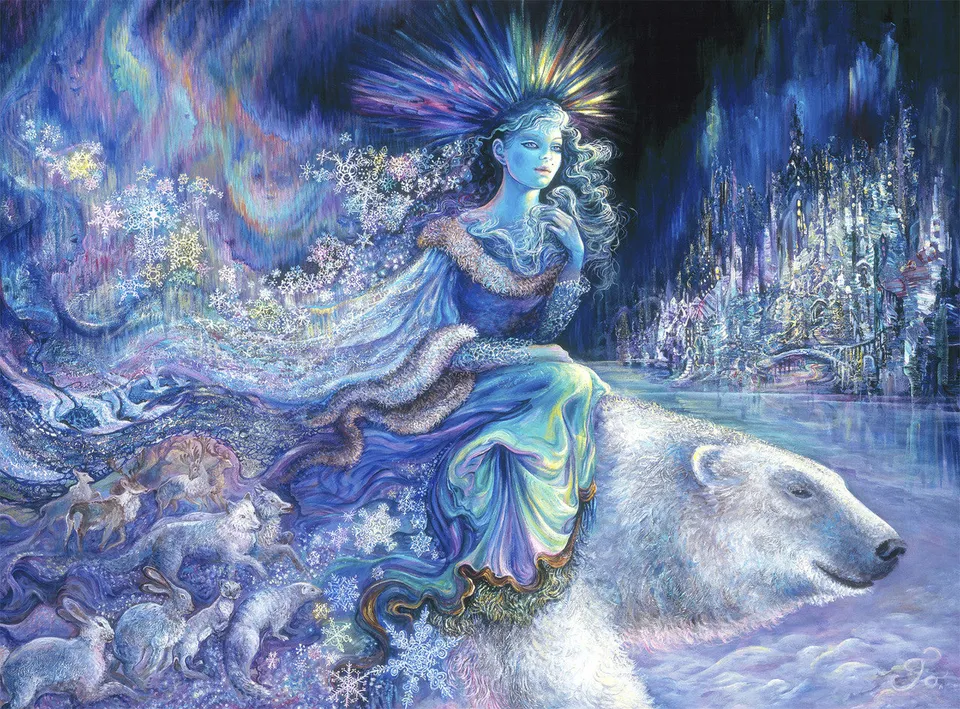 buffalo-games-polar-princess-puzzle-1000-teile-glitzer-fantasy image 1