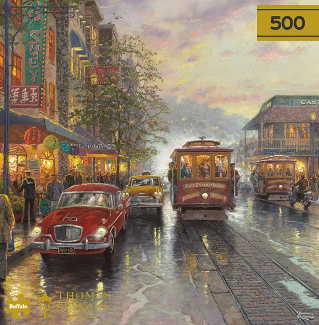 buffalo-games-city-by-the-bay-500-teile-puzzle-kinkade-sunset image 1