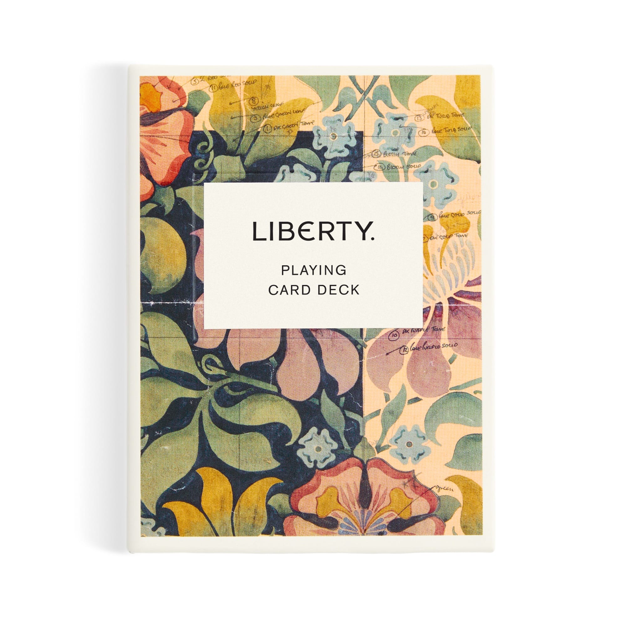 galison-liberty-archive-spielkarten-deck-blumen image 2