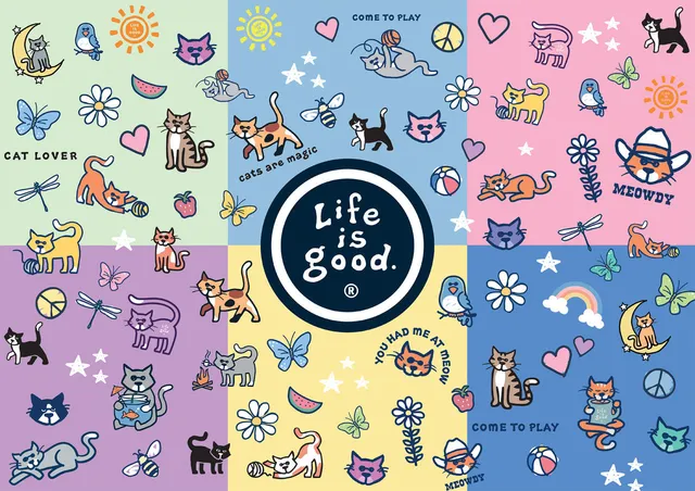 buffalo-games-life-is-good-cat-lover-collage-puzzle-300-teile-xxl image 1