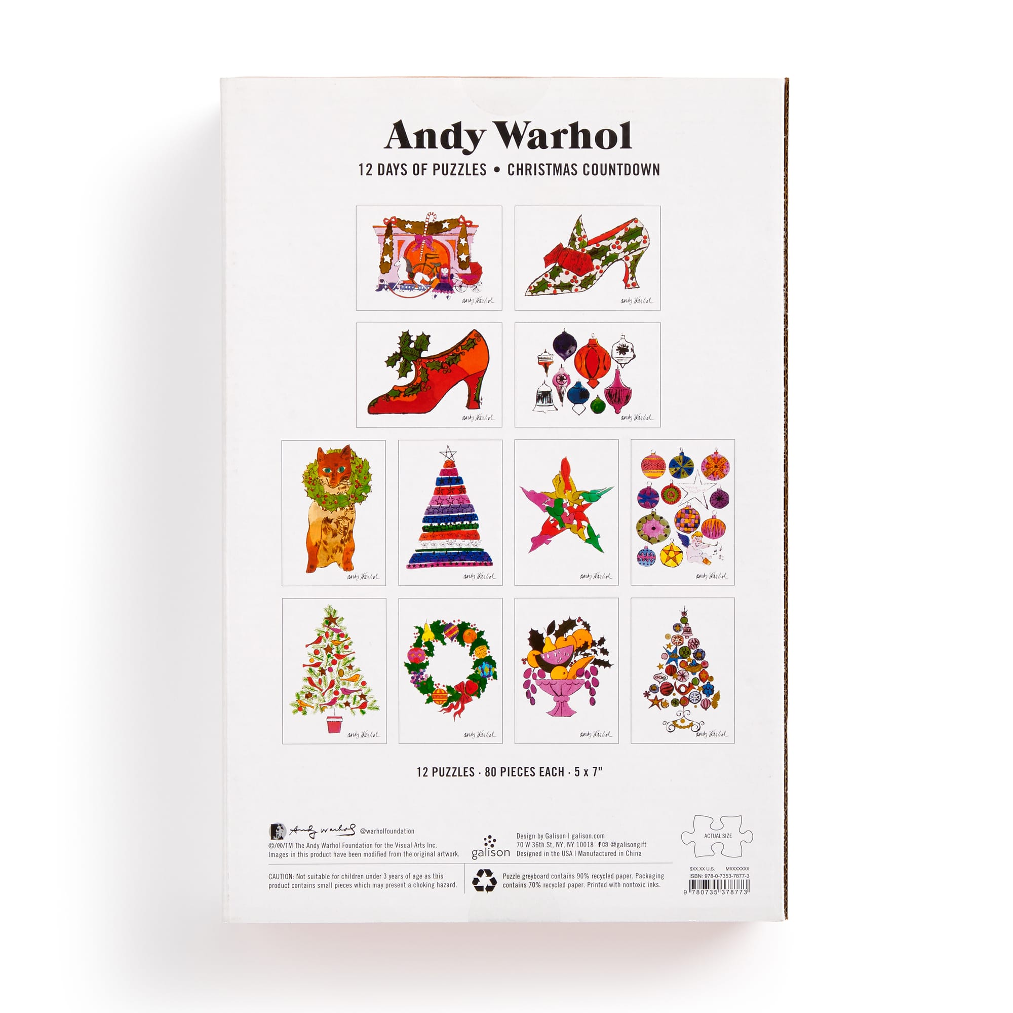 galison-andy-warhol-12-days-countdown-puzzle-adventskalender image 5