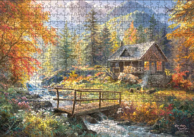 buffalo-games-cabin-in-the-highlands-puzzle-500-teile image 1