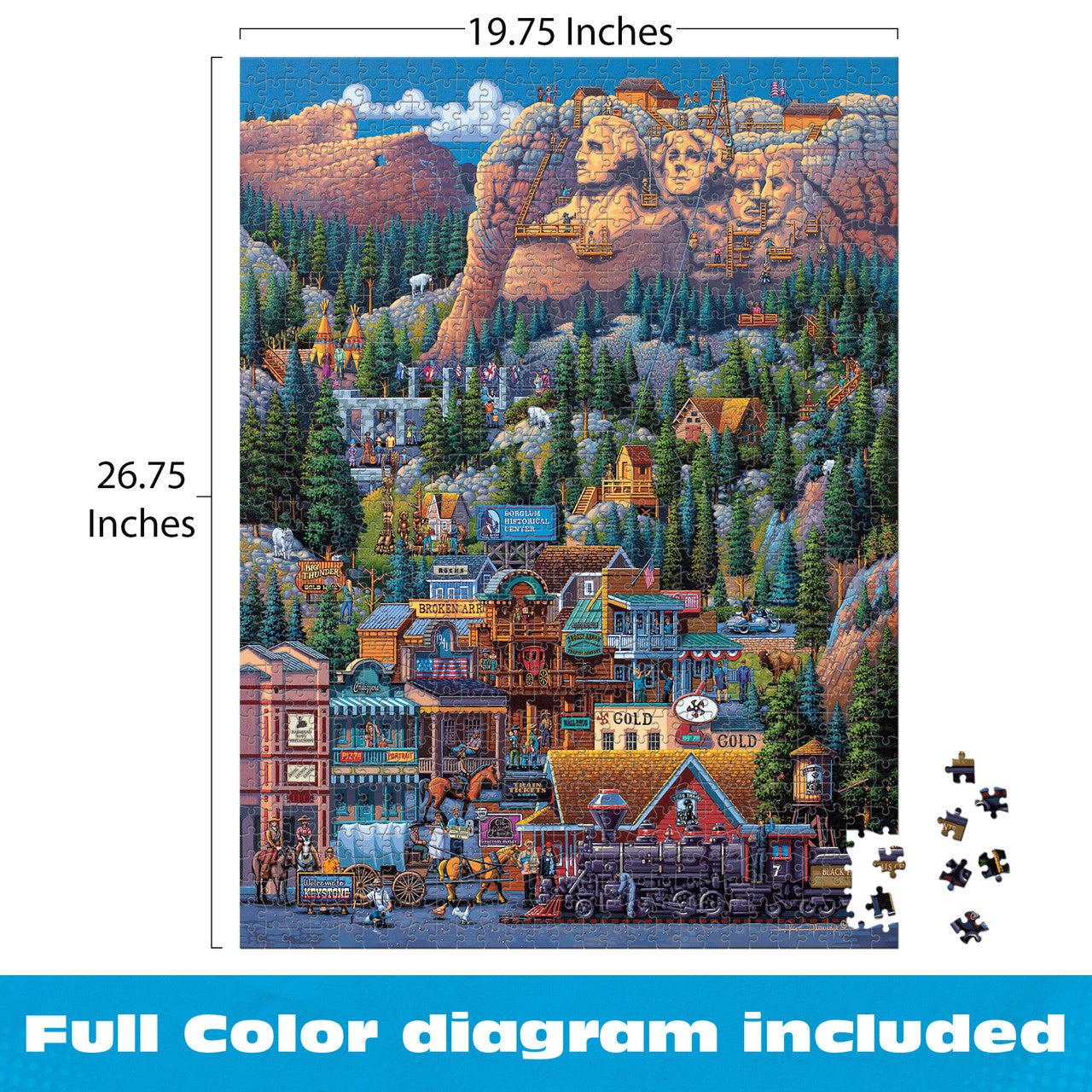 buffalo-games-dowdle-mount-rushmore-puzzle-1000-teile image 3