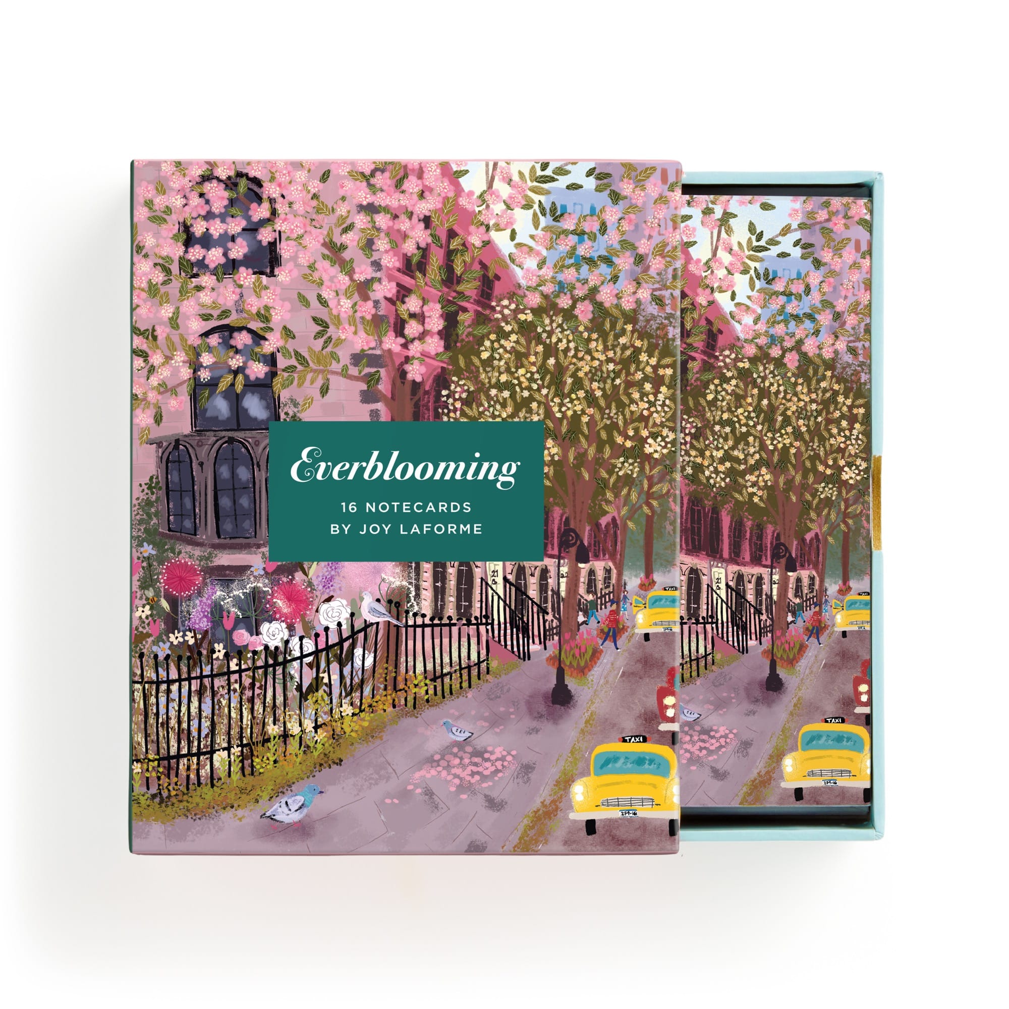 galison-joy-laforme-everblooming-gru-karten-16-st-ck-blumen image 2