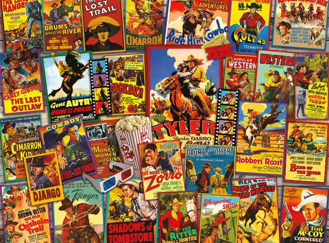 buffalo-games-collage-great-western-posters-1000-teile-puzzle image 1
