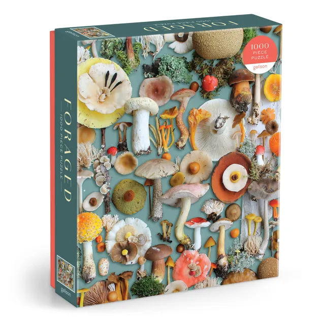 galison-foraged-puzzle-1000-teile-pilze image 1