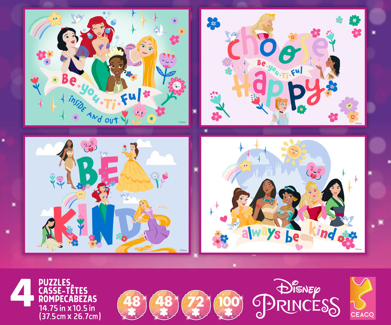 buffalo-games-disney-princess-puzzle-multipack-100-teile image 1