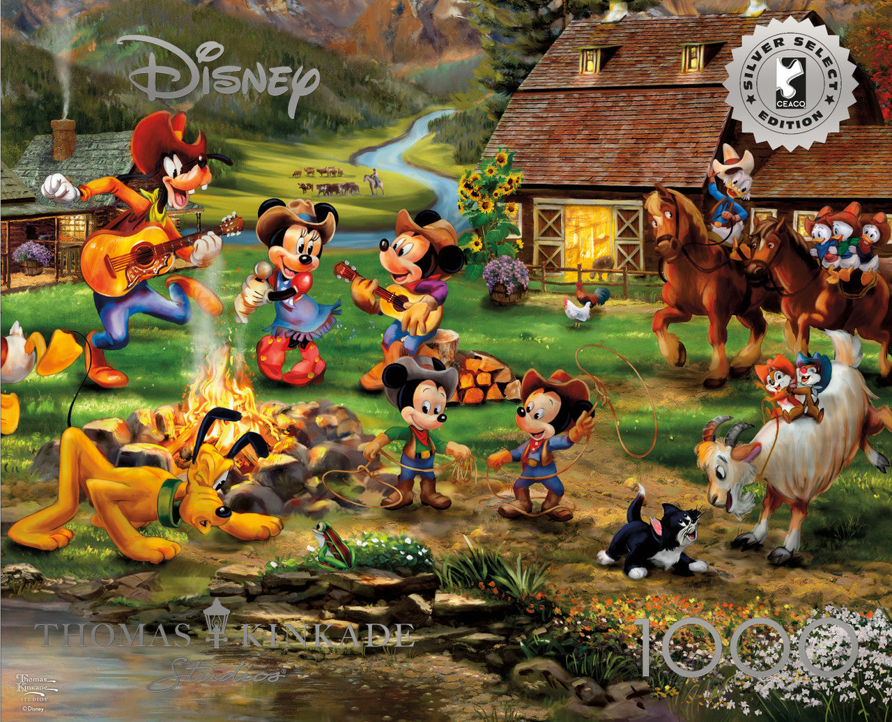 buffalo-games-kinkade-mickey-minnie-puzzle-1000-teile image 1
