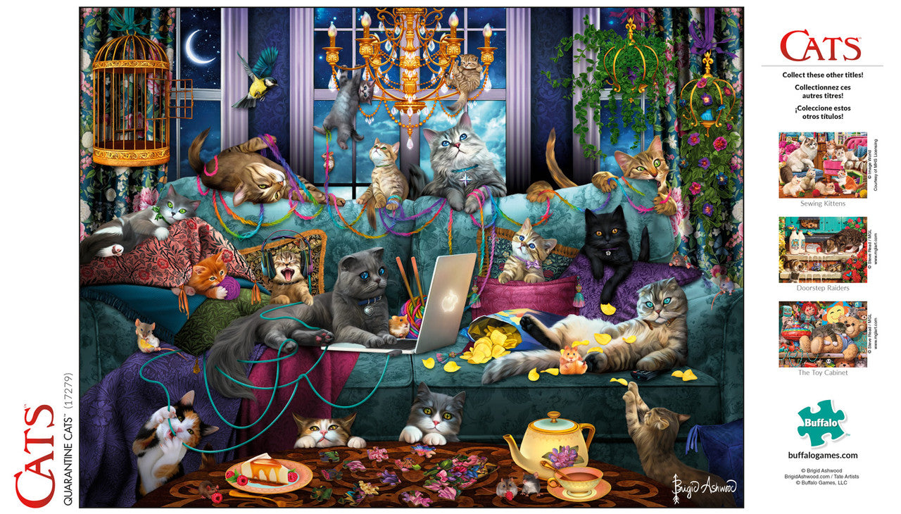 buffalo-games-quarantine-cats-puzzle-750-teile-katzen image 3