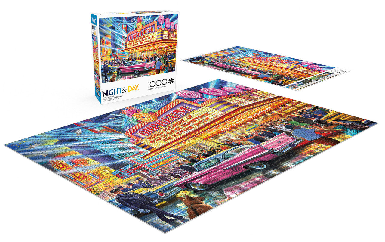 buffalo-games-night-day-1960-cinema-puzzle-1000-teile-retro image 4