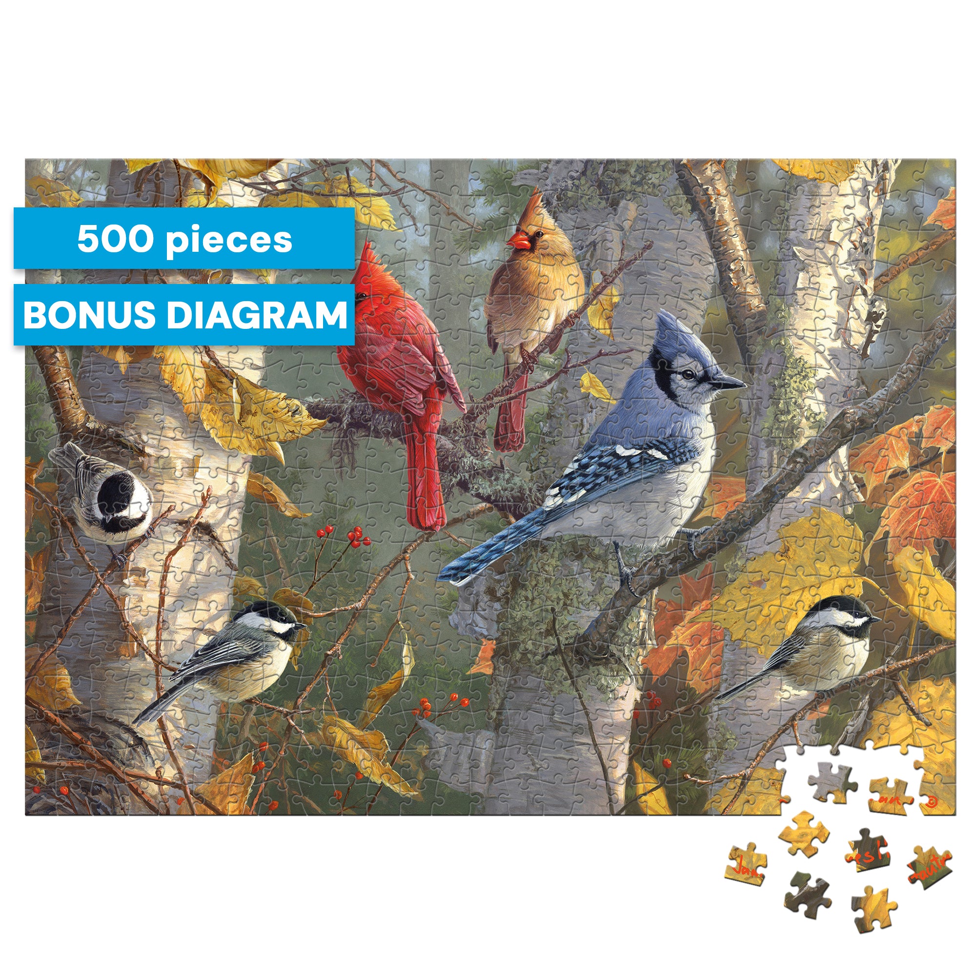 buffalo-games-fall-birds-puzzle-500-teile-v-gel image 3