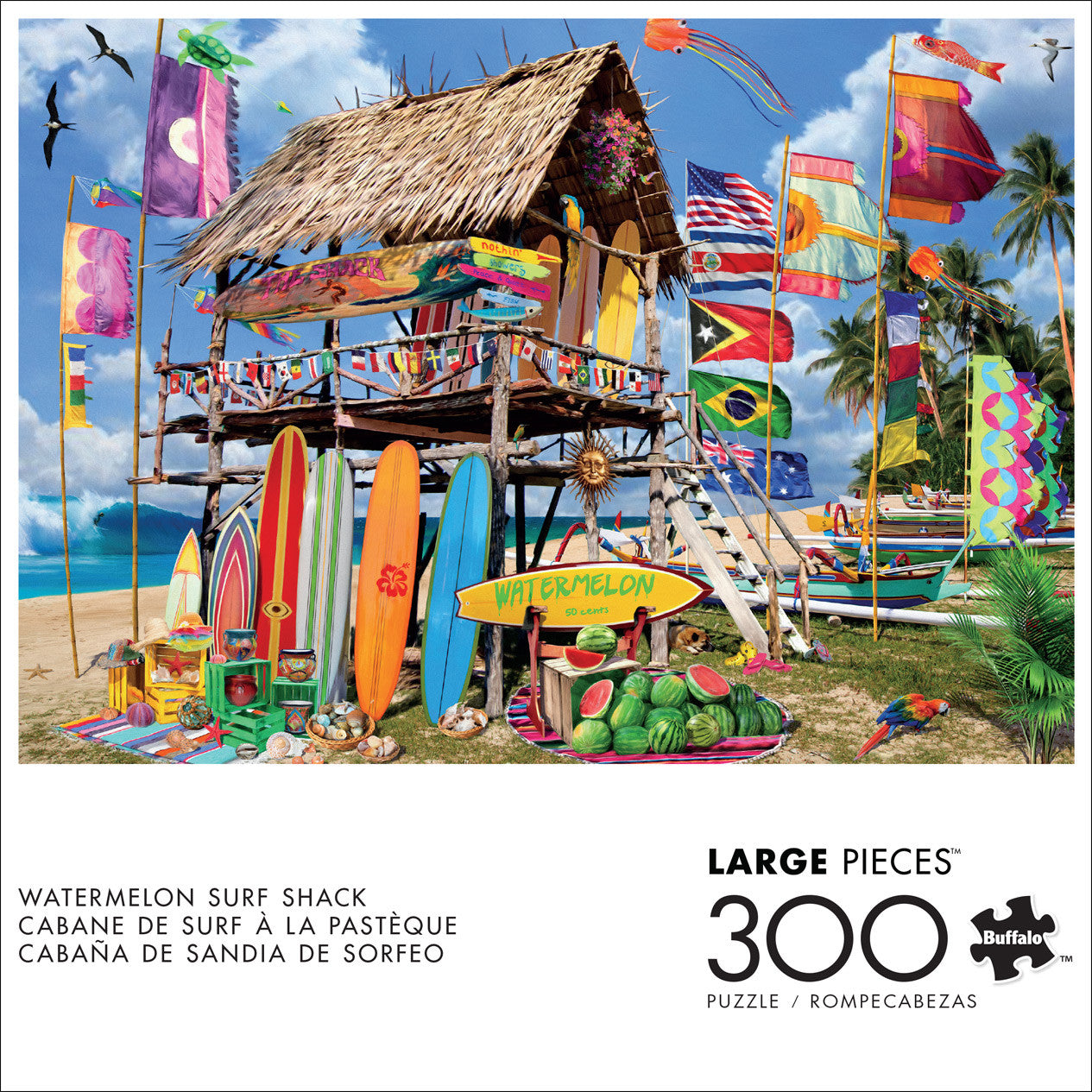 buffalo-games-watermelon-surf-shack-300-large-piece-puzzle-strand image 2