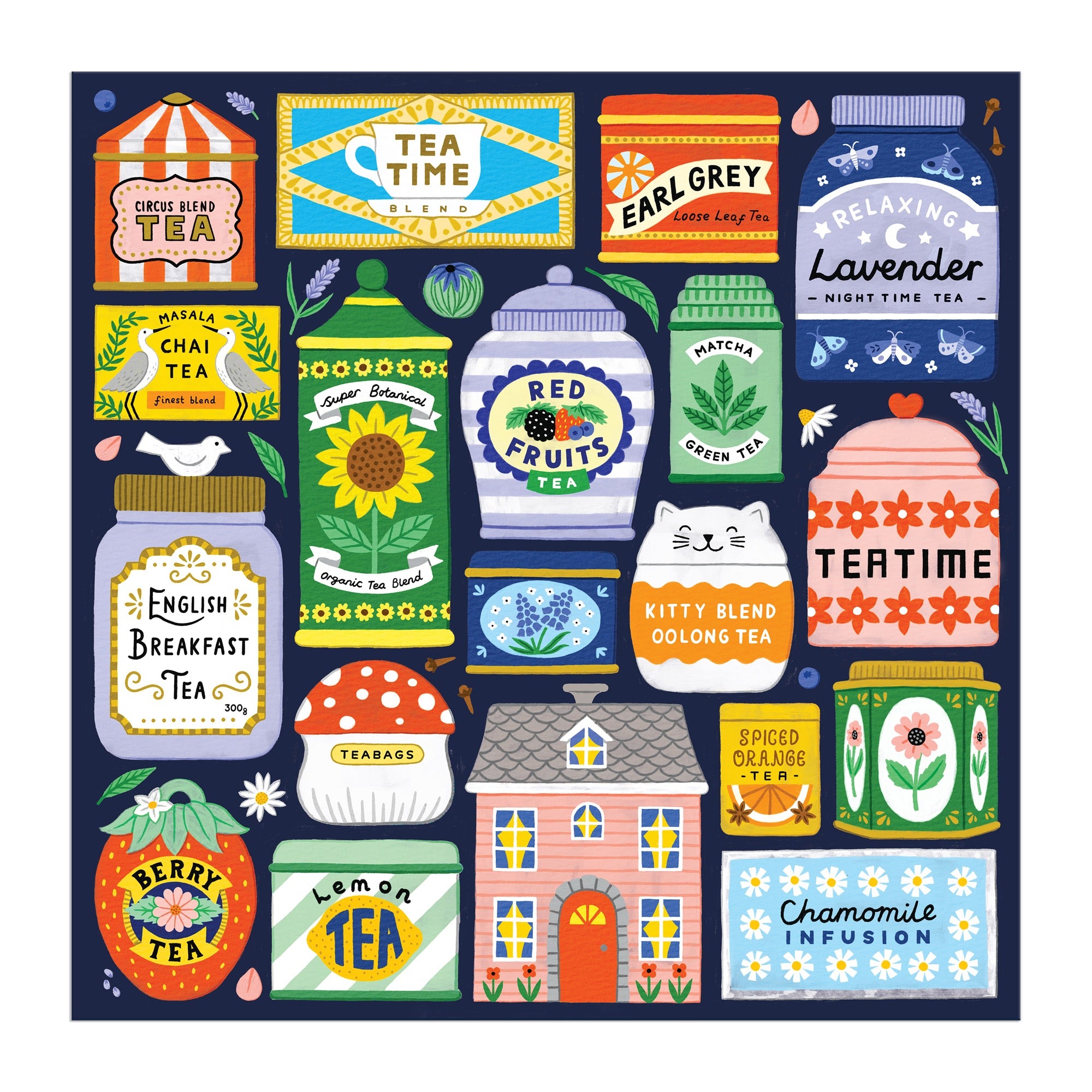 galison-spot-of-tea-puzzle-500-teile-teedosen-bunt image 5
