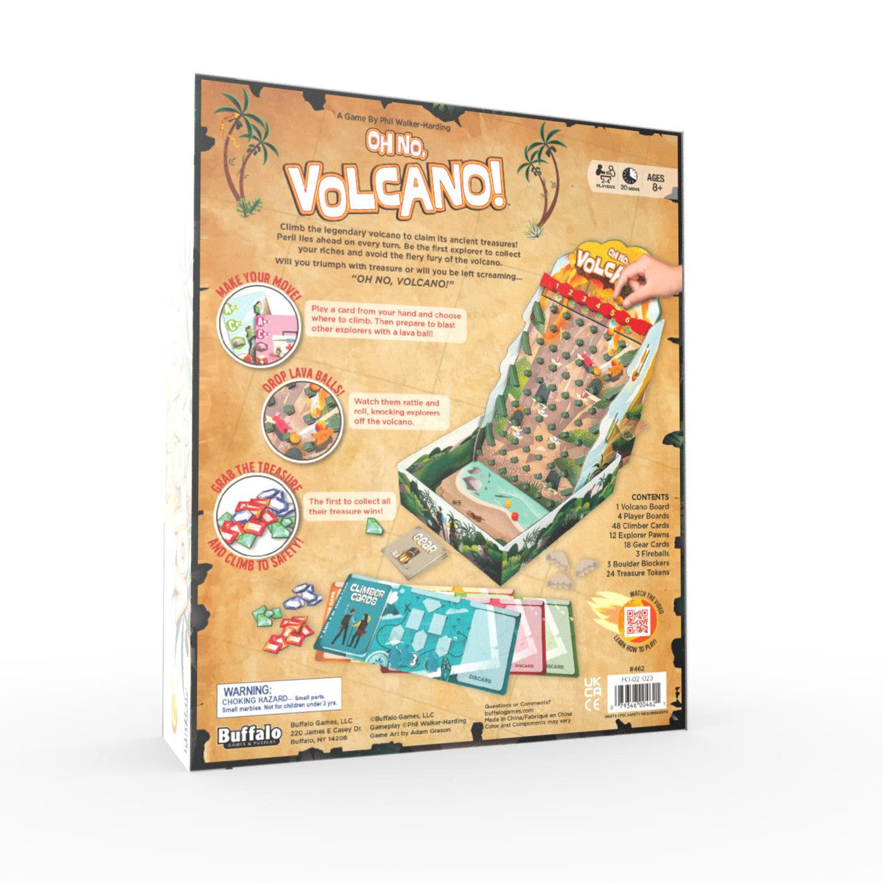 buffalo-games-oh-no-volcano-spiel-familienspiel-ab-8-jahren image 2