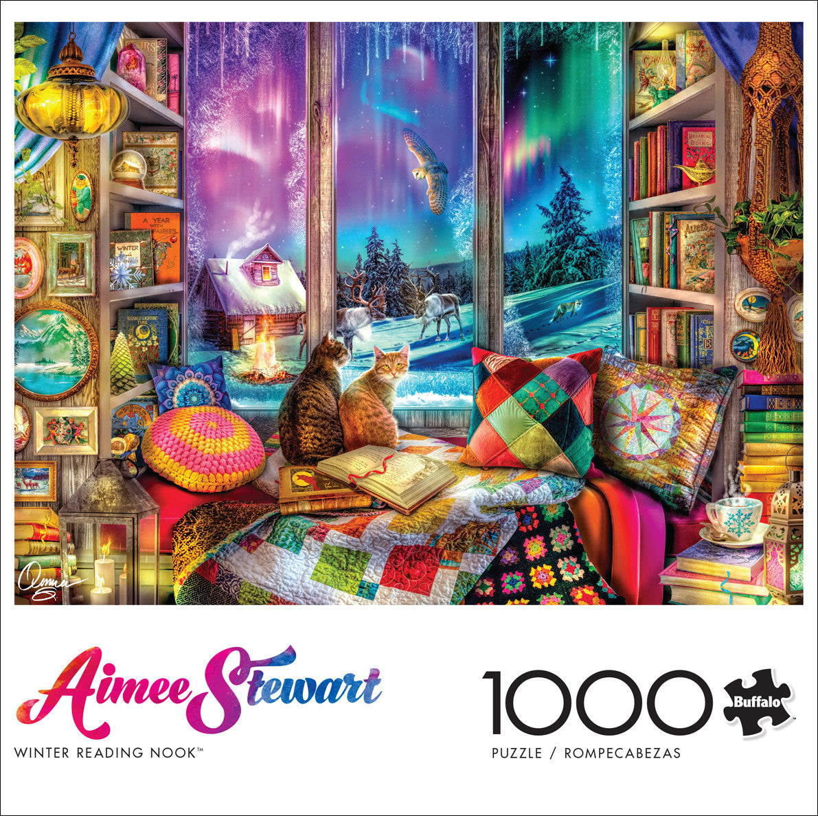 buffalo-games-reading-nook-1000-teile-puzzle-katzen image 2
